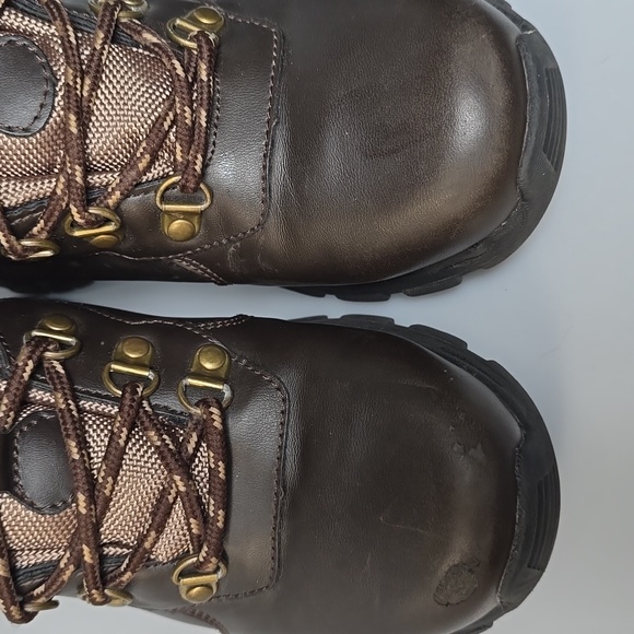 Deer Stags Gorp Hiking Boots Boys Size 1.5M Brown Thinsulate Insulation Leather - Picture 5 of 16